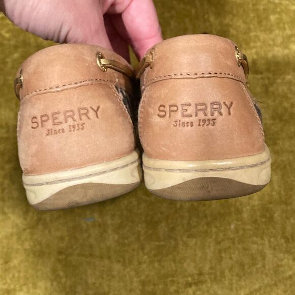 Sperry Top Sider Brown and Animal Print Loafer - Picture 8 of 12